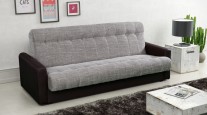 MACIEK tapicerowana pikowana sofa z prostymi boczkami
