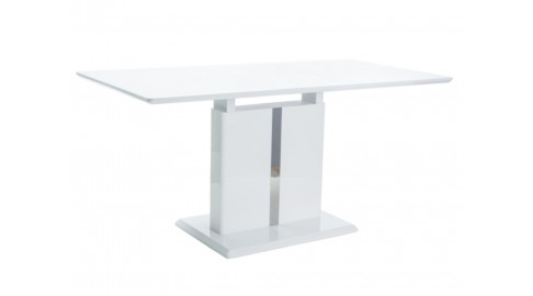 DALLAS elegancki stół rozkładany połączenie MDF szkła i metalu