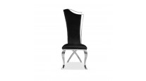 Krzesło GLAMOUR CHX1503, stal polerowana, tkanina Velvet