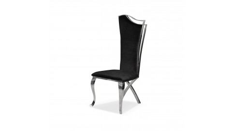 Krzesło GLAMOUR CHX1503, stal polerowana, tkanina Velvet