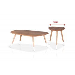 SONIC stylowy stolik kawowy z drewna dębowego
