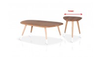 SONIC stylowy stolik kawowy z drewna dębowego