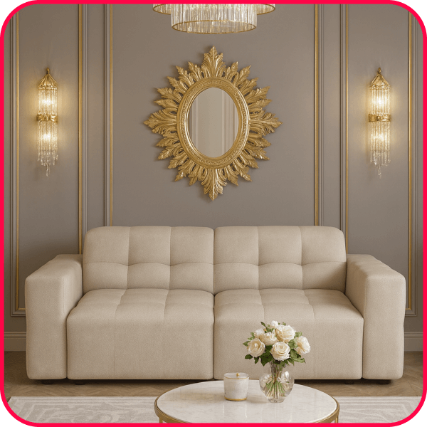 Meble tapicerowane w stylu glamour – jak je zaaranżować?