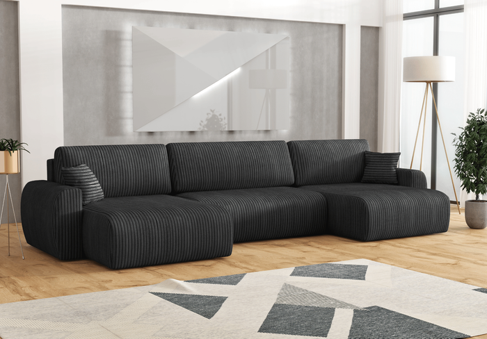 Narożnik z funkcją spania DORATO U 342x142 cm