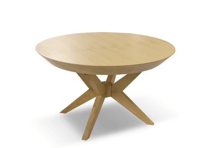 Stół nowoczesny, okrągły, rozkładany FRANEK T66 130 cm-230 cm