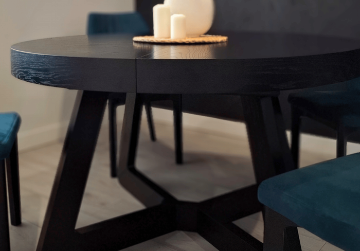 Stół okrągły, rozkładany OLAF T40 130-230 cm