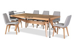 Stół Wacław prostokątny drewniany rozkładany w stylu rustykalnym  110 cm x 200 - 300 cm T48