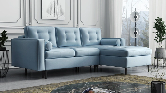 Skandynawski narożnik z funkcją spania Sevilla 246x172x102 cm