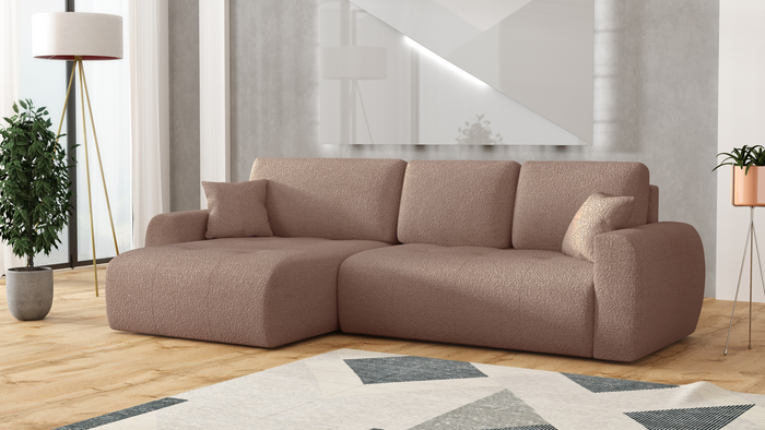 Narożnik z funkcją spania 250x142 cm L MOET mini
