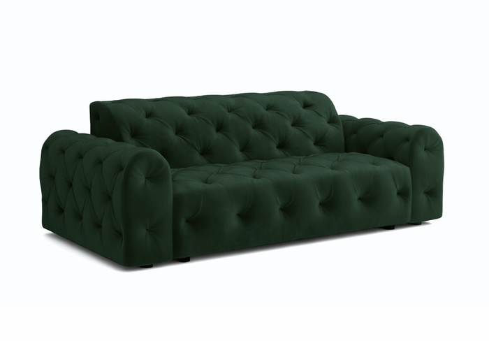 Sofa 4-osobowa z eleganckimi pikowaniami CANDY 255x107 cm