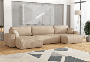 Narożnik z funkcją spania DORATO U 342x142 cm