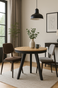 Stół okrągły, rozkładany PATRYK T70 - 100-200 cm