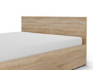 Łóżko drewniane dąb sonoma z materacem ATENA 160x200cm