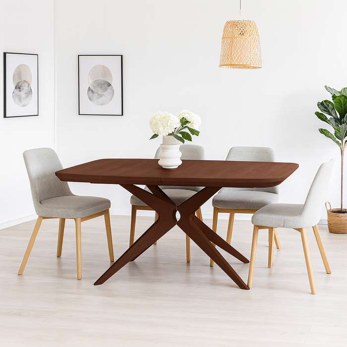 Rozkładany stół dębowy Mieszko110 cm x 200-300 cm T78