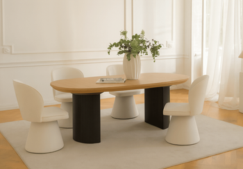 Stół rozkładany na ryflowanej nodze PAWEŁ T72 110x200-300 cm