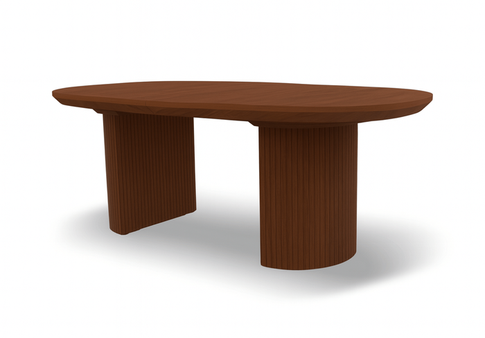 Stół rozkładany na ryflowanej nodze PAWEŁ T72 110x200-300 cm