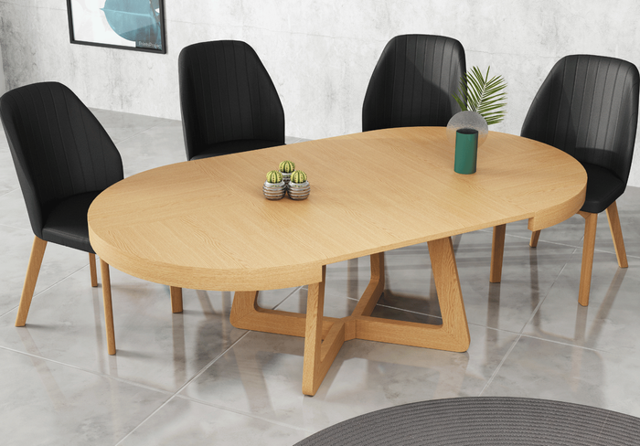 Stół okrągły, rozkładany OLAF T40 130-230 cm