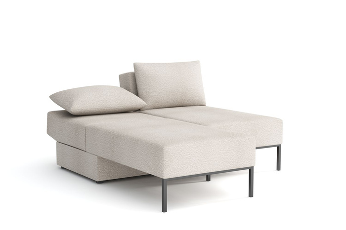 Wielofunkcyjna sofa narożna z funkcją spania TOMI 165x205 cm