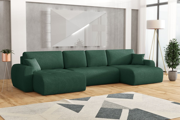 Narożnik z funkcją spania U MOET 342x142 cm
