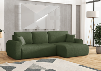 Narożnik prawostronny z funkcją spania L MOET mini 250x142 cm