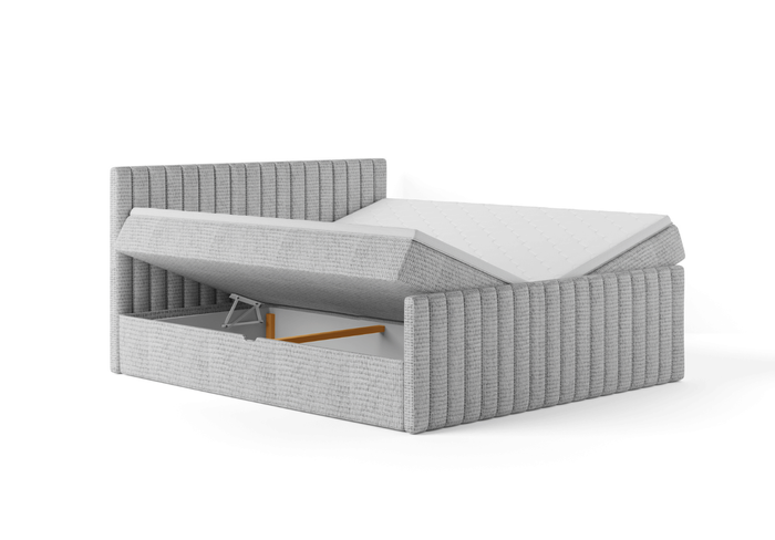 Łóżko kontynentalne boxspring HERA 123x222 cm