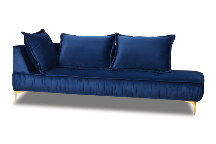 MORRIS 213x85 cm szezlong leżanka nowoczesny z marszczeniami