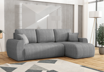 Narożnik prawostronny z funkcją spania L MOET mini 250x142 cm