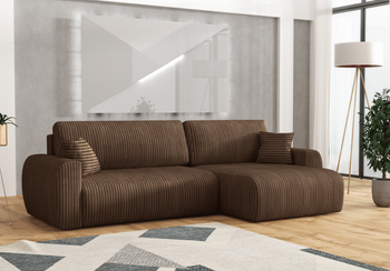 Narożnik prawostronny z funkcją spania DORATO L 250x142 cm