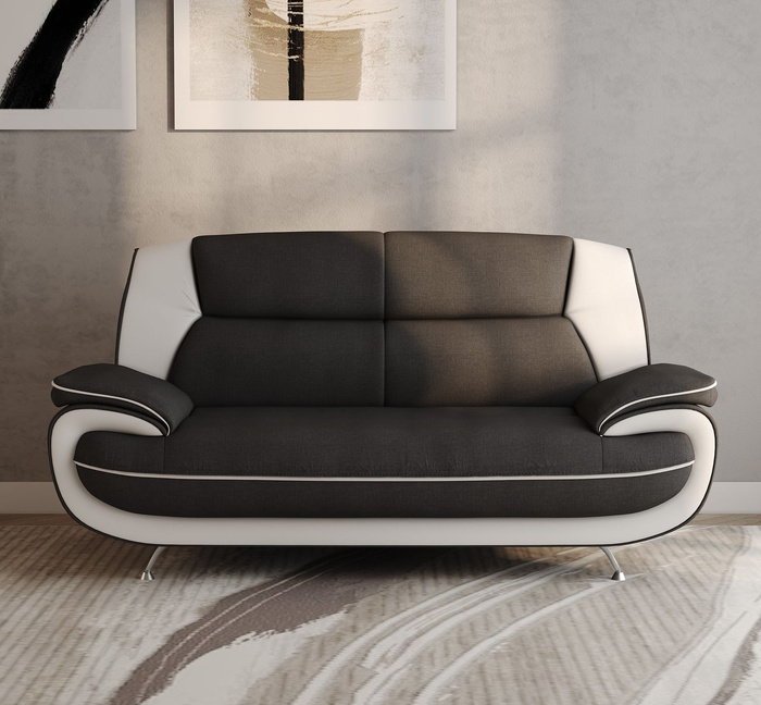  Nowoczesna tapicerowana sofa 2-osobowa do salonu ONYX