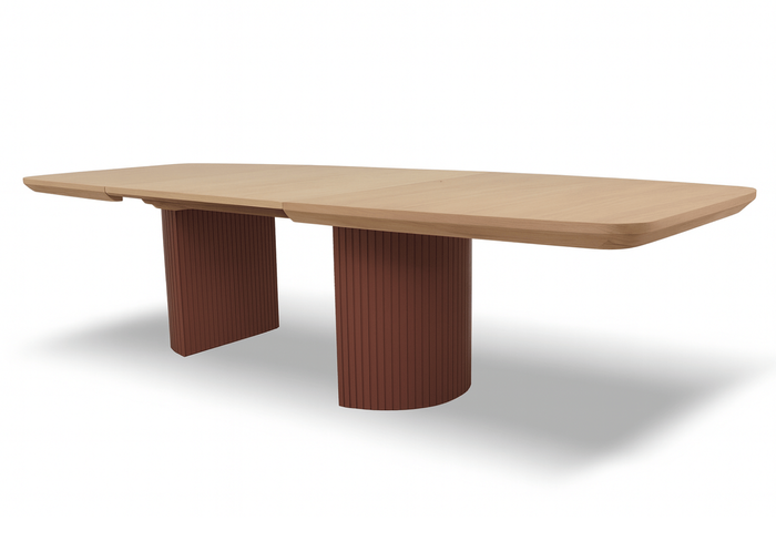 Stół rozkładany na ryflowanych nogach PIOTR T71 110x200-300 cm