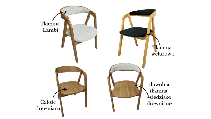 Krzesło drewniane DODO - nowoczesny design i funkcjonalność