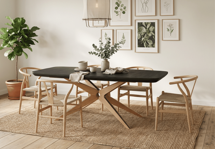 Stół rozkładany dębowy MIESZKO T78 110x200-300 cm