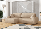 Narożnik lewostronny z funkcją spania DORATO L 250x142 cm