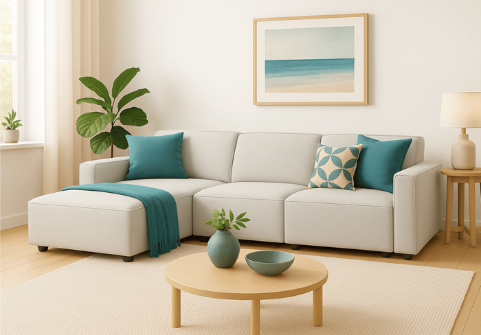 Narożnik 3-osobowy lewostronny LUCAS 284x166 cm