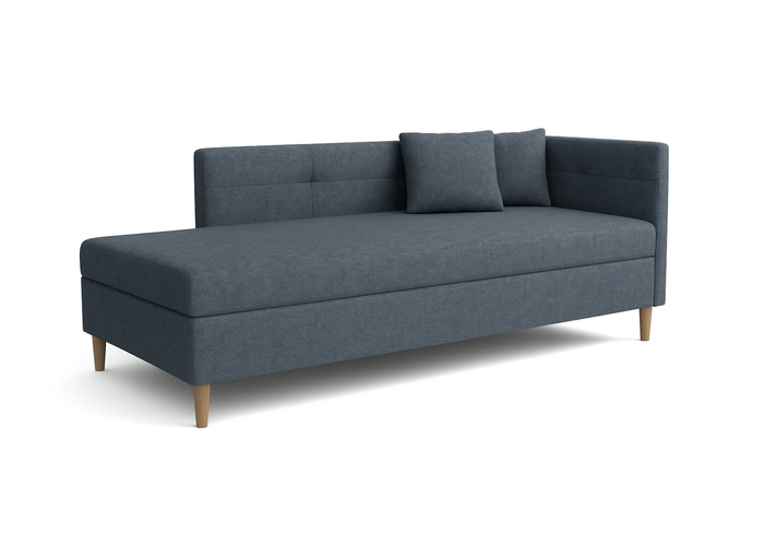 Łóżko kontynentalne pojedyncze prawostronne HADES z pojemnikiem 94x204 cm