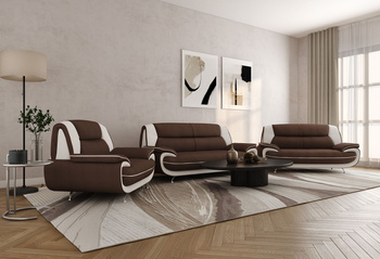 Zestaw wypoczynkowy Onyx 3-2-1 – nowoczesny komplet do stylowego salonu