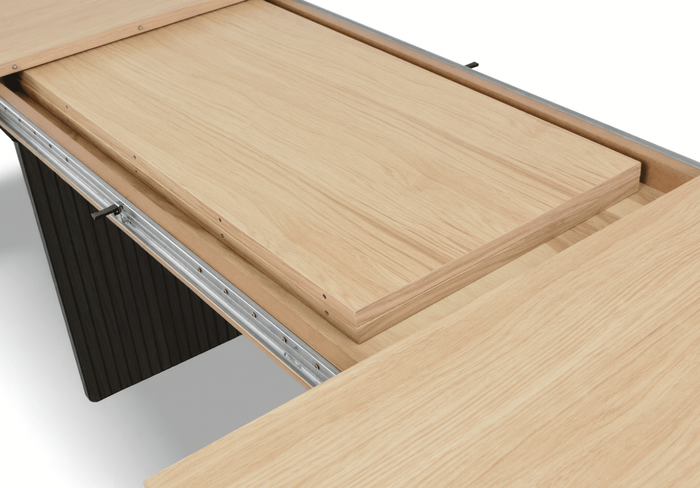 Stół rozkładany na ryflowanych nogach PIOTR T71 110x200-300 cm