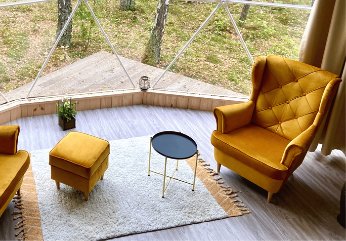 Fotel uszak z pikowaniem RIO 90x105 cm