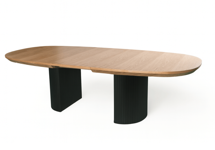 Stół rozkładany na ryflowanej nodze PAWEŁ T72 110x200-300 cm