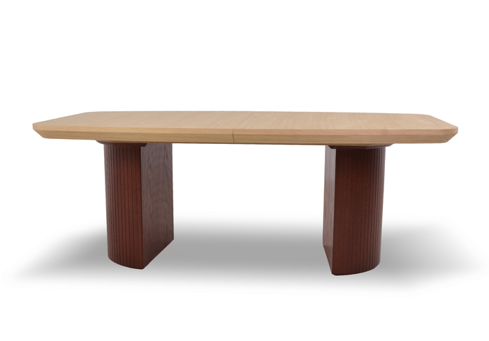 Stół rozkładany na ryflowanych nogach PIOTR T71 110x200-300 cm