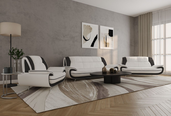 Nowoczesna tapicerowana sofa 2-osobowa do salonu ONYX