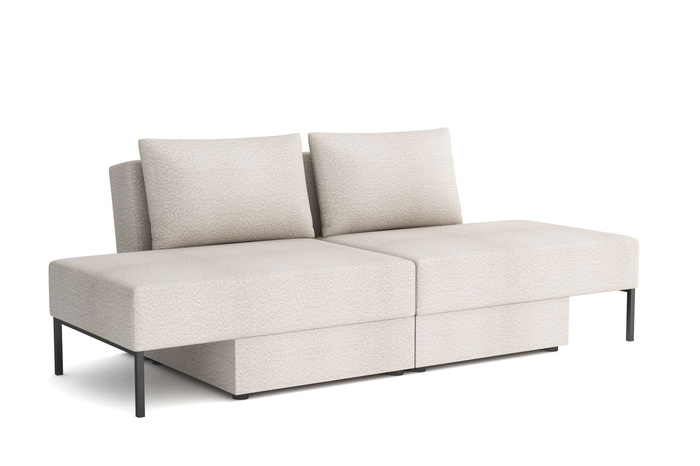 Wielofunkcyjna sofa narożna z funkcją spania TOMI 165x205 cm