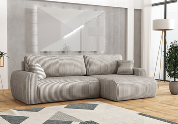 Narożnik prawostronny z funkcją spania DORATO L 250x142 cm
