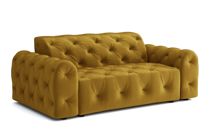 Stylowa sofa 2 osobowa z eleganckimi pikowaniami Candy190x94 cm 