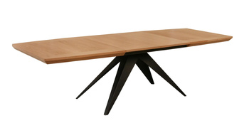 Ausziehbarer Tisch auf Metallgestell 100 x 200–300 cm Modell T56