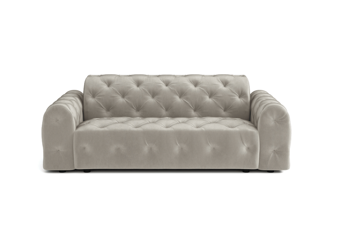 Sofa 4-osobowa z eleganckimi pikowaniami CANDY 255x107 cm