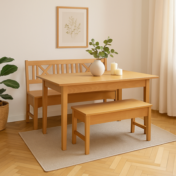 Drewniana ławka kuchenna BONN 130 cm