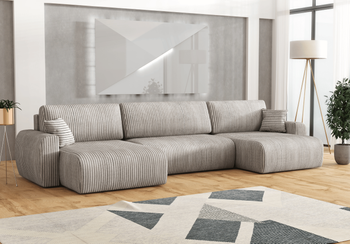 Narożnik z funkcją spania DORATO U 342x142 cm