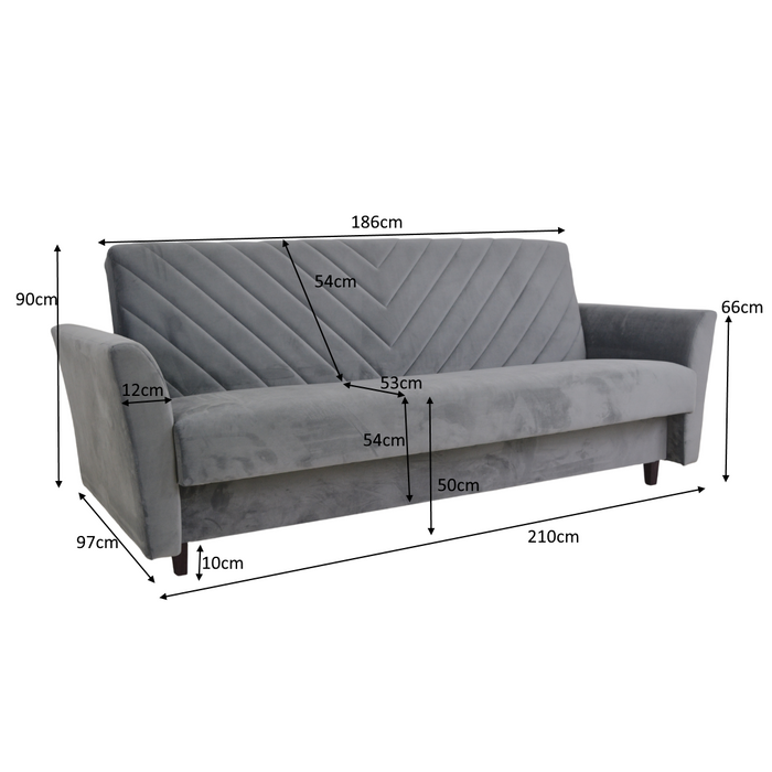 Wersalka Sophia 186x120 cm z funkcją spania 