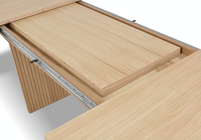 Stół rozkładany na ryflowanych nogach PIOTR T71 110x200-300 cm